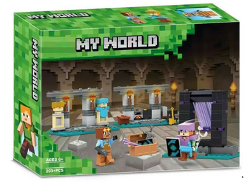 Дитячий конструктор Minecraft 853 "Зброярня" 203 деталі 853 фото